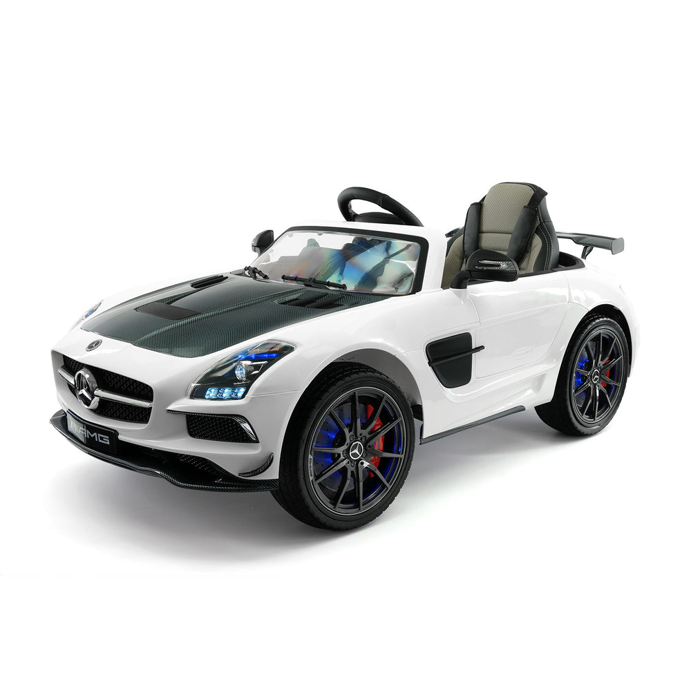 Moderno Kids Mercedes SLS AMG Final Edition 12V Kids Ride-On Car with Parental Remote | White