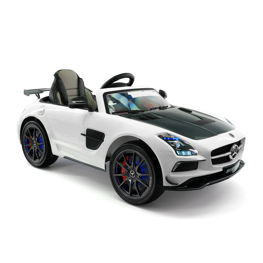 Moderno Kids Mercedes SLS AMG Final Edition 12V Kids Ride-On Car with Parental Remote | White