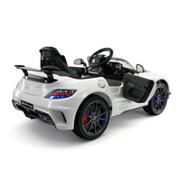 Moderno Kids Mercedes SLS AMG Final Edition 12V Kids Ride-On Car with Parental Remote | White