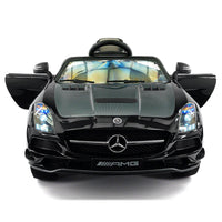 Moderno Kids Mercedes SLS AMG Final Edition 12V Kids Ride-On Car with Parental Remote | Black Metallic