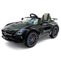 Moderno Kids Mercedes SLS AMG Final Edition 12V Kids Ride-On Car with Parental Remote | Black Metallic