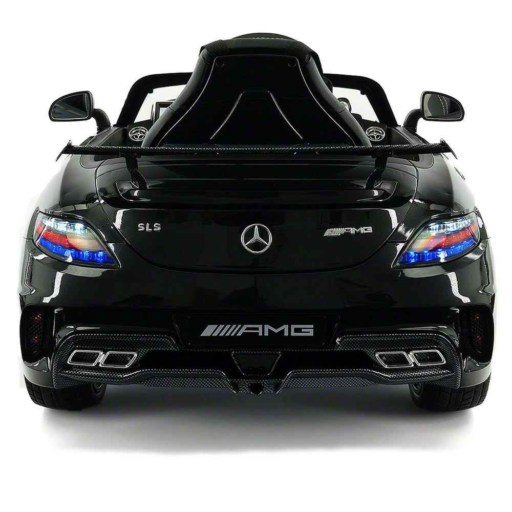 Moderno Kids Mercedes SLS AMG Final Edition 12V Kids Ride-On Car with Parental Remote | Black Metallic