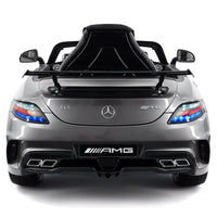 Moderno Kids Mercedes SLS AMG Final Edition 12V Kids Ride-On Car with Parental Remote | Gray Metallic