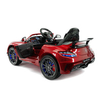 Moderno Kids Mercedes SLS AMG Final Edition 12V Kids Ride-On Car with Parental Remote | Cherry Red