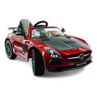 Moderno Kids Mercedes SLS AMG Final Edition 12V Kids Ride-On Car with Parental Remote | Cherry Red