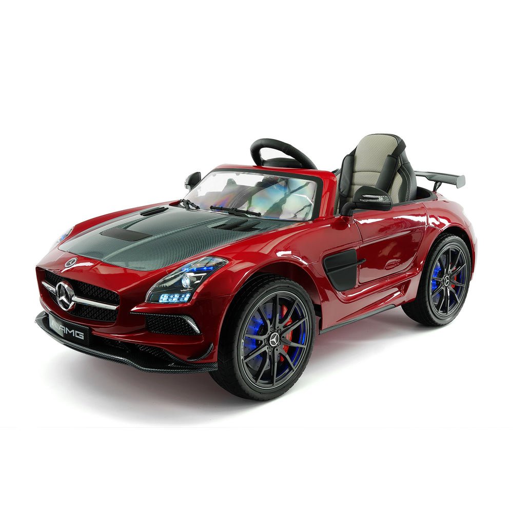 Moderno Kids Mercedes SLS AMG Final Edition 12V Kids Ride-On Car with Parental Remote | Cherry Red