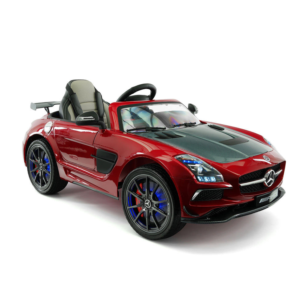 Moderno Kids Mercedes SLS AMG Final Edition 12V Kids Ride-On Car with Parental Remote | Cherry Red