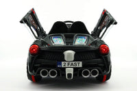 Moderno Kids Spider GT Kids 12V Ride-On Car with R/C Parental Remote | Carbon Black