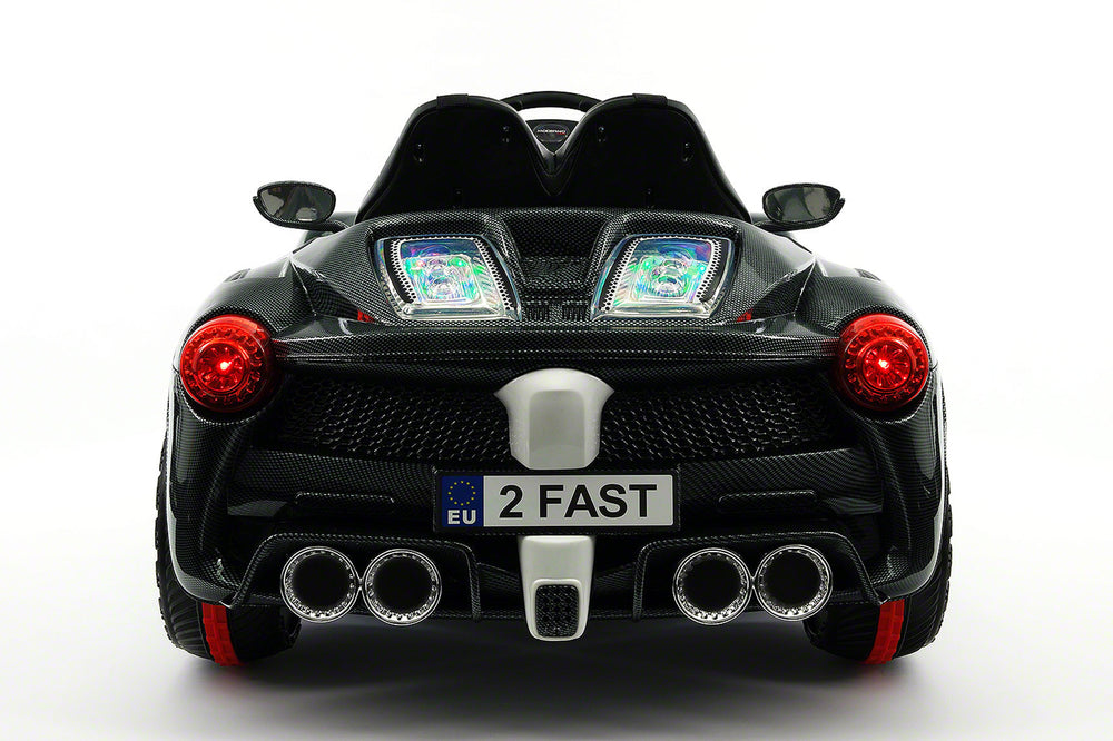 Moderno Kids Spider GT Kids 12V Ride-On Car with R/C Parental Remote | Carbon Black