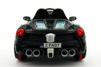 Moderno Kids Spider GT Kids 12V Ride-On Car with R/C Parental Remote | Carbon Black