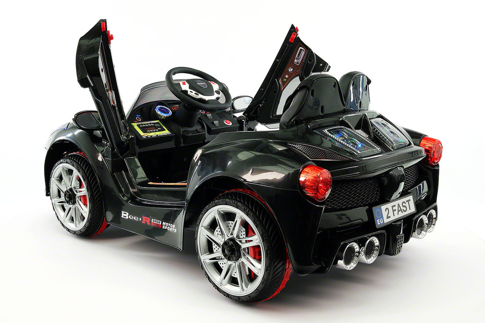 Moderno Kids Spider GT Kids 12V Ride-On Car with R/C Parental Remote | Black