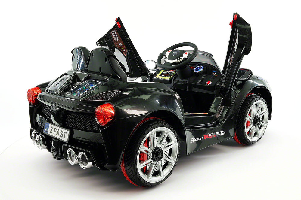 Moderno Kids Spider GT Kids 12V Ride-On Car with R/C Parental Remote | Black