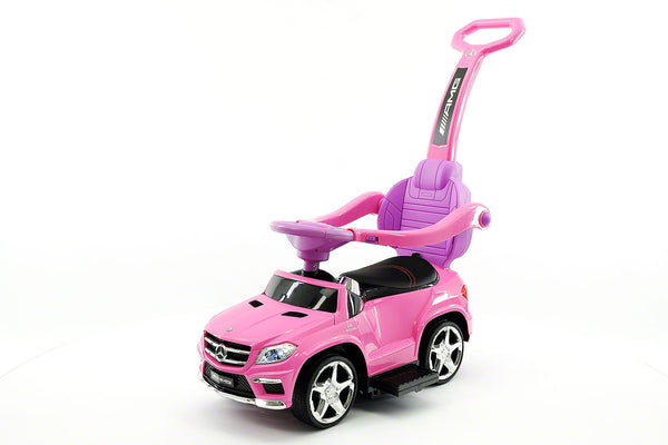 Moderno Kids Mercedes GL63 Kids Convertible Ride On Push and Foot to Floor Car | Pink