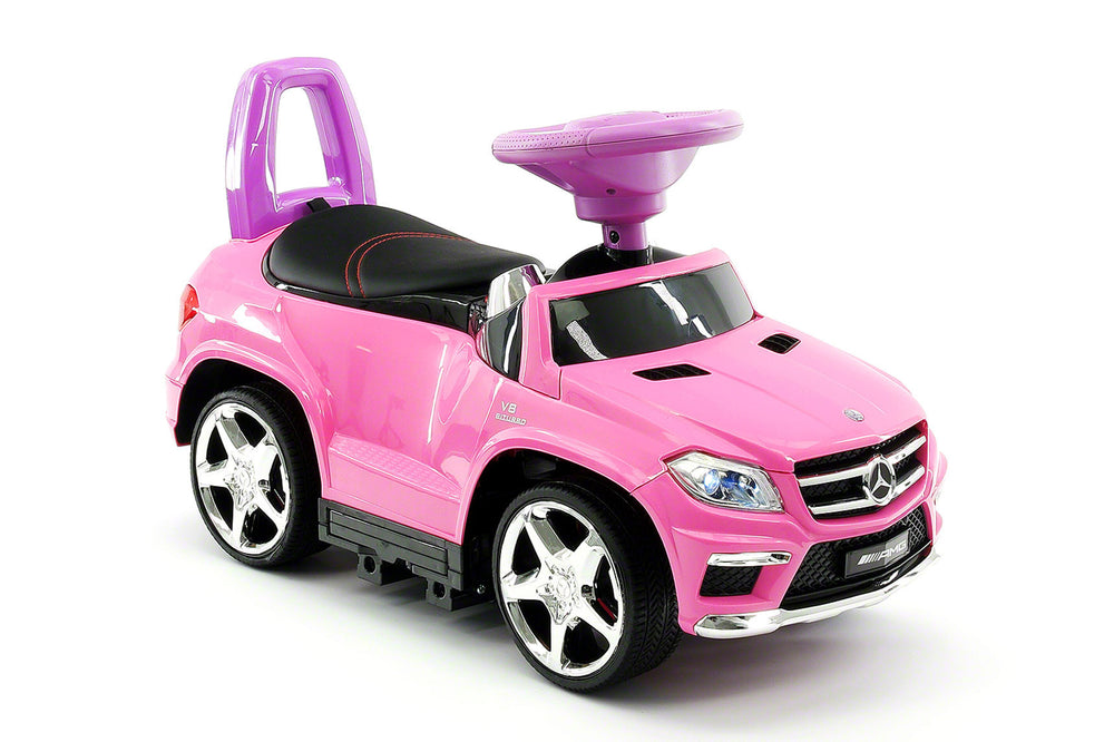 Moderno Kids Mercedes GL63 Kids Convertible Ride On Push and Foot to Floor Car | Pink