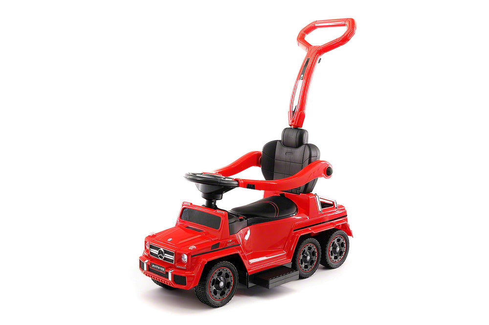 Moderno Kids Mercedes G63 AMG 6x6 Children Electric Ride On Convertible Push and Foot to Floor Car | Red