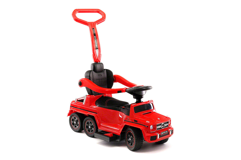 Moderno Kids Mercedes G63 AMG 6x6 Children Electric Ride On Convertible Push and Foot to Floor Car | Red