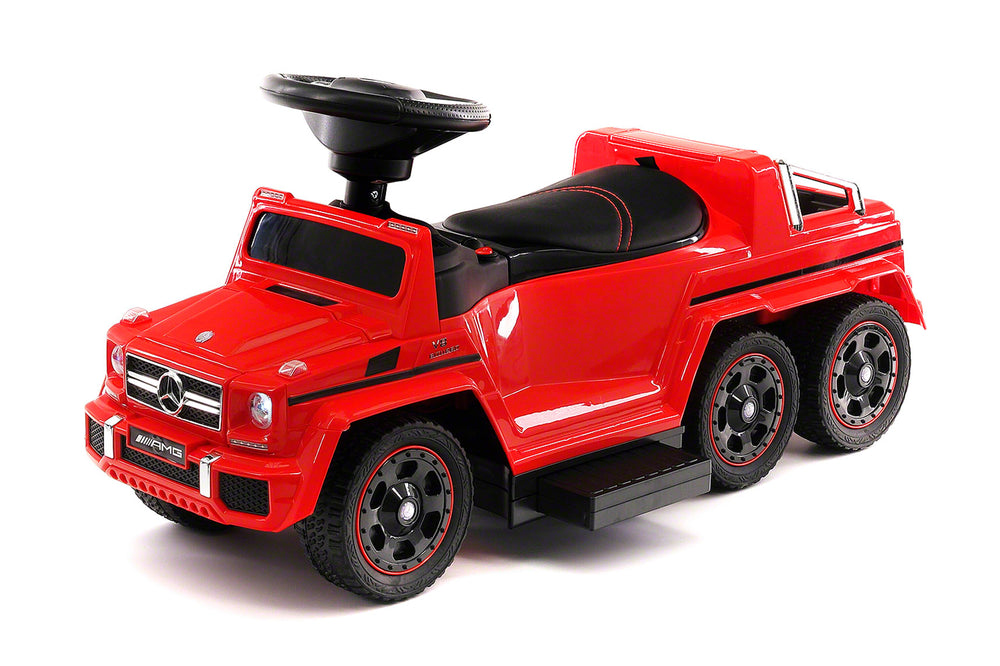 Moderno Kids Mercedes G63 AMG 6x6 Children Electric Ride On Convertible Push and Foot to Floor Car | Pink