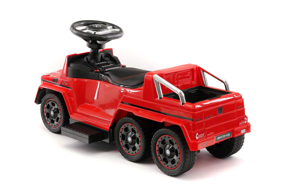 Moderno Kids Mercedes G63 AMG 6x6 Children Electric Ride On Convertible Push and Foot to Floor Car | Red