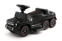 Moderno Kids Mercedes G63 AMG 6x6 Children Electric Ride On Convertible Push and Foot to Floor Car | Black