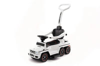 Moderno Kids Mercedes G63 AMG 6x6 Children Electric Ride On Convertible Push and Foot to Floor Car | White