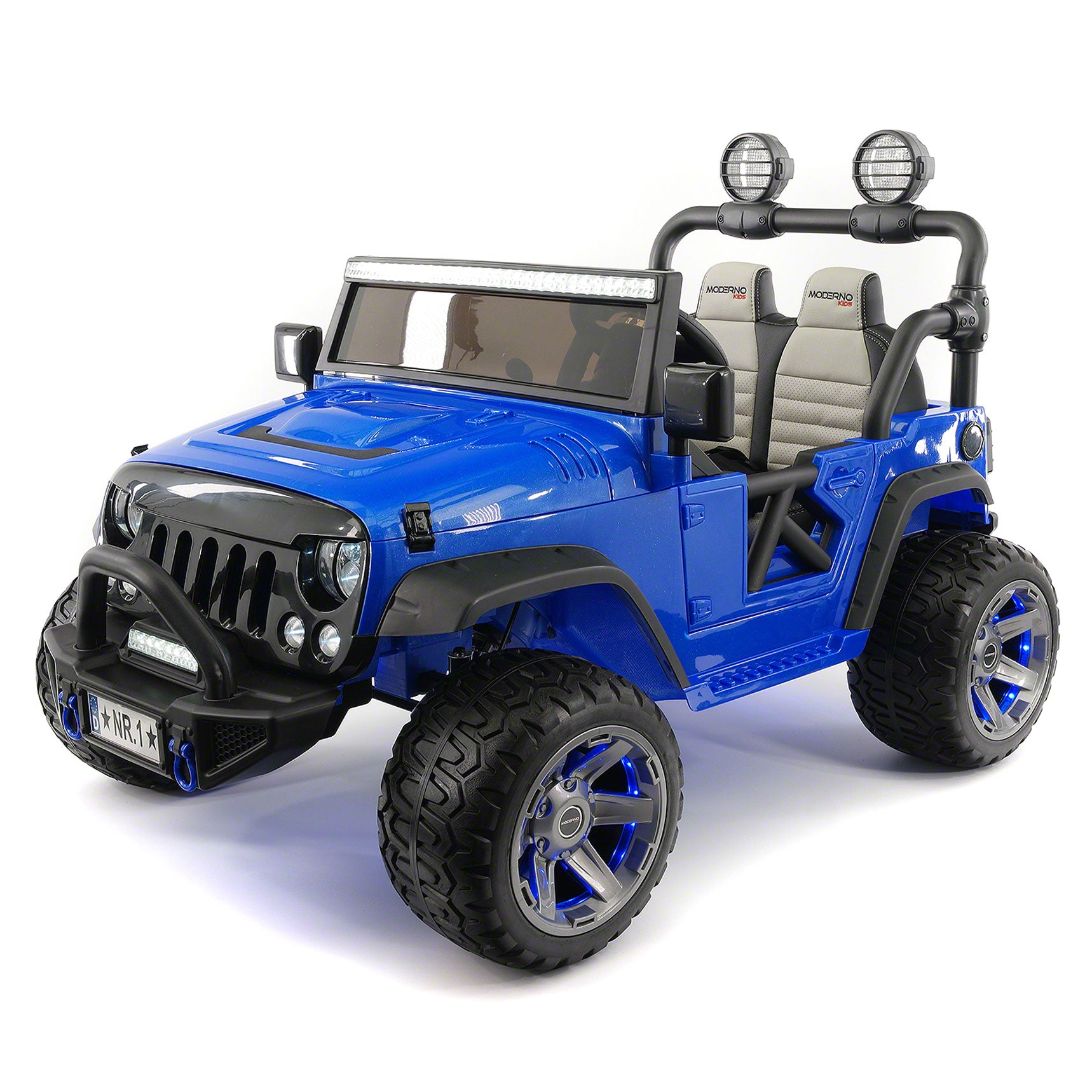 デランジェ KIDS BLUE STANDING SPECIAL 2016 Trail Explorer 12V Kids Ride-On Car Truck with R/C Parental Remote | B