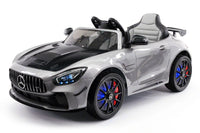 Moderno Kids Mercedes GT AMG 12V Kids Ride-On Car with Parental Remote | Gray Metallic