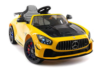 Moderno Kids Mercedes GT AMG 12V Kids Ride-On Car with Parental Remote | Yellow
