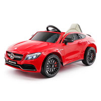 Moderno Kids Mercedes C63S 12V Kids Ride-On Car with R/C Parental Remote | Red