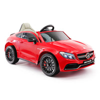 Moderno Kids Mercedes C63S 12V Kids Ride-On Car with R/C Parental Remote | Red