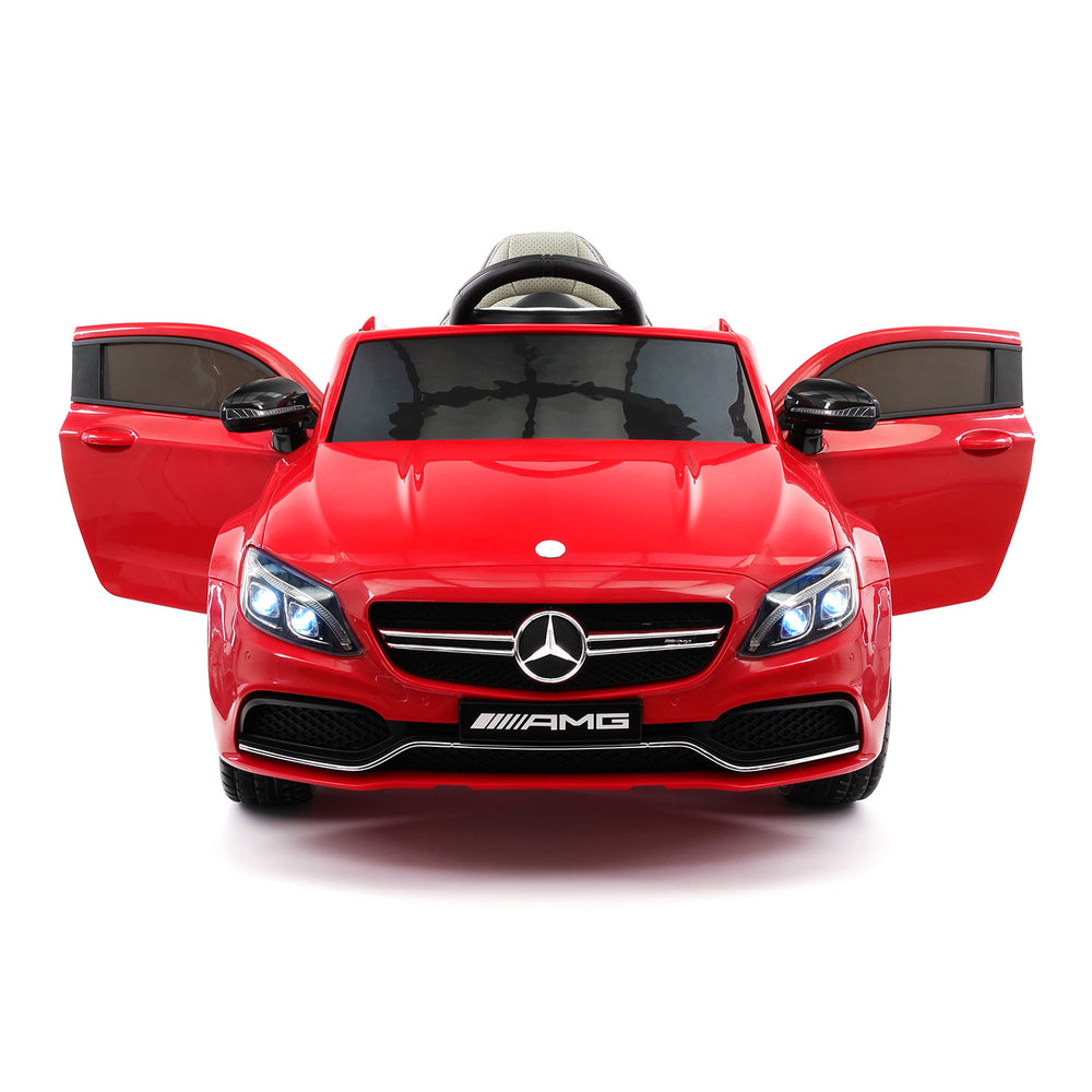Moderno Kids Mercedes C63S 12V Kids Ride-On Car with R/C Parental Remote | Red