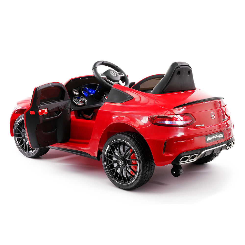 Moderno Kids Mercedes C63S 12V Kids Ride-On Car with R/C Parental Remote | Red