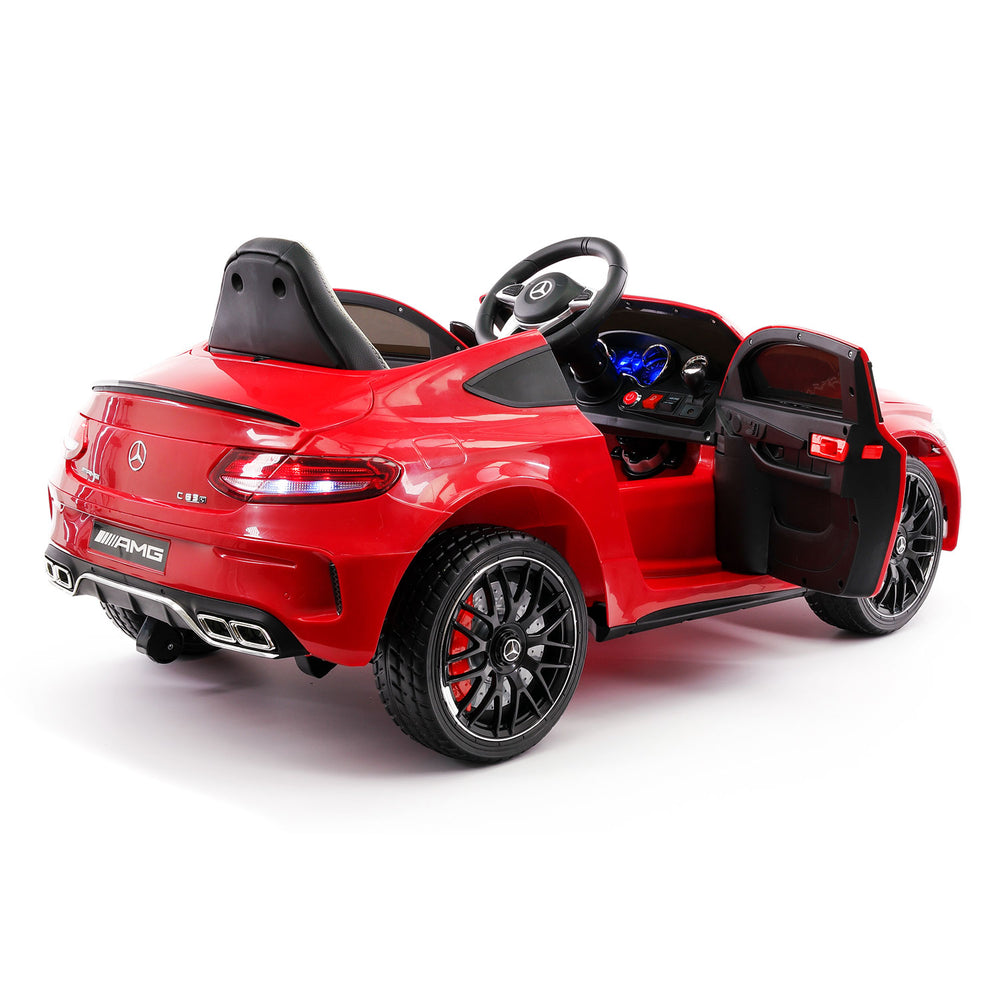 Mercedes C63S 12V Kids Ride On Car with R C Parental Remote Red