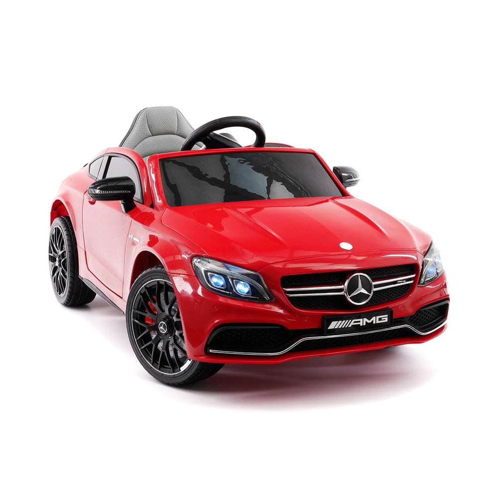Moderno Kids Mercedes C63S 12V Kids Ride-On Car with R/C Parental Remote | Red