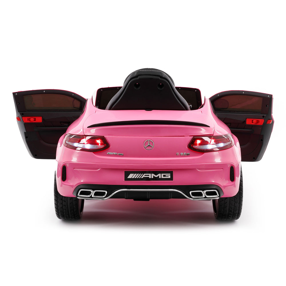 Moderno Kids Mercedes C63S 12V Kids Ride-On Car with R/C Parental Remote | Pink