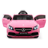 Moderno Kids Mercedes C63S 12V Kids Ride-On Car with R/C Parental Remote | Pink