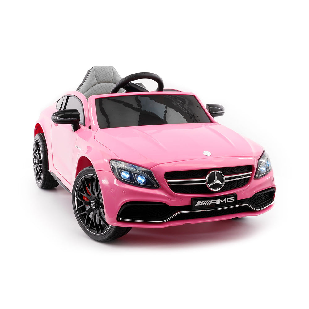 Moderno Kids Mercedes C63S 12V Kids Ride-On Car with R/C Parental Remote | Pink