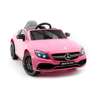 Moderno Kids Mercedes C63S 12V Kids Ride-On Car with R/C Parental Remote | Pink