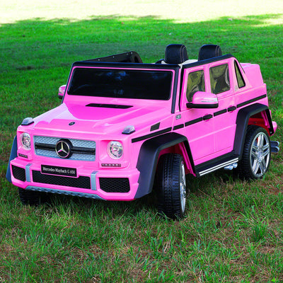Mercedes Maybach G650 12V Kids Ride-On Car with Parental Remote | Pink