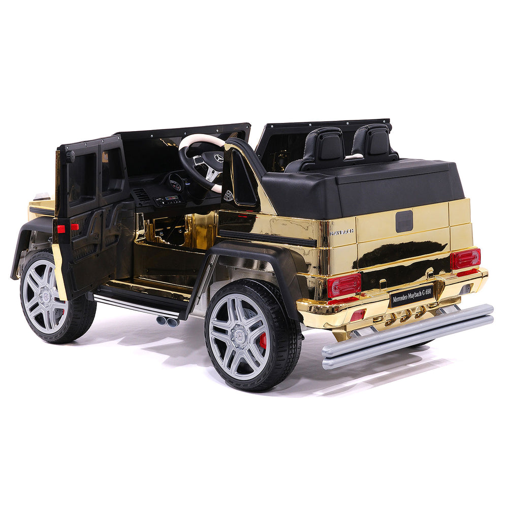 Moderno Kids Mercedes Maybach G650 12V Kids Ride-On Car with Parental Remote | Gold