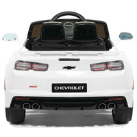 Moderno Kids Chevrolet Camaro SS 12V Kids Ride-On Car with Parental Remote Control | White