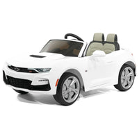 Moderno Kids Chevrolet Camaro SS 12V Kids Ride-On Car with Parental Remote Control | White