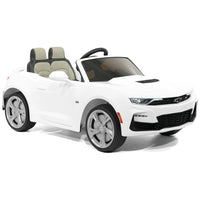 Moderno Kids Chevrolet Camaro SS 12V Kids Ride-On Car with Parental Remote Control | White