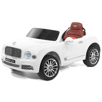 Moderno Kids Bentley Mulsanne 12V Kids Ride on Car with Parental Remote Control | White