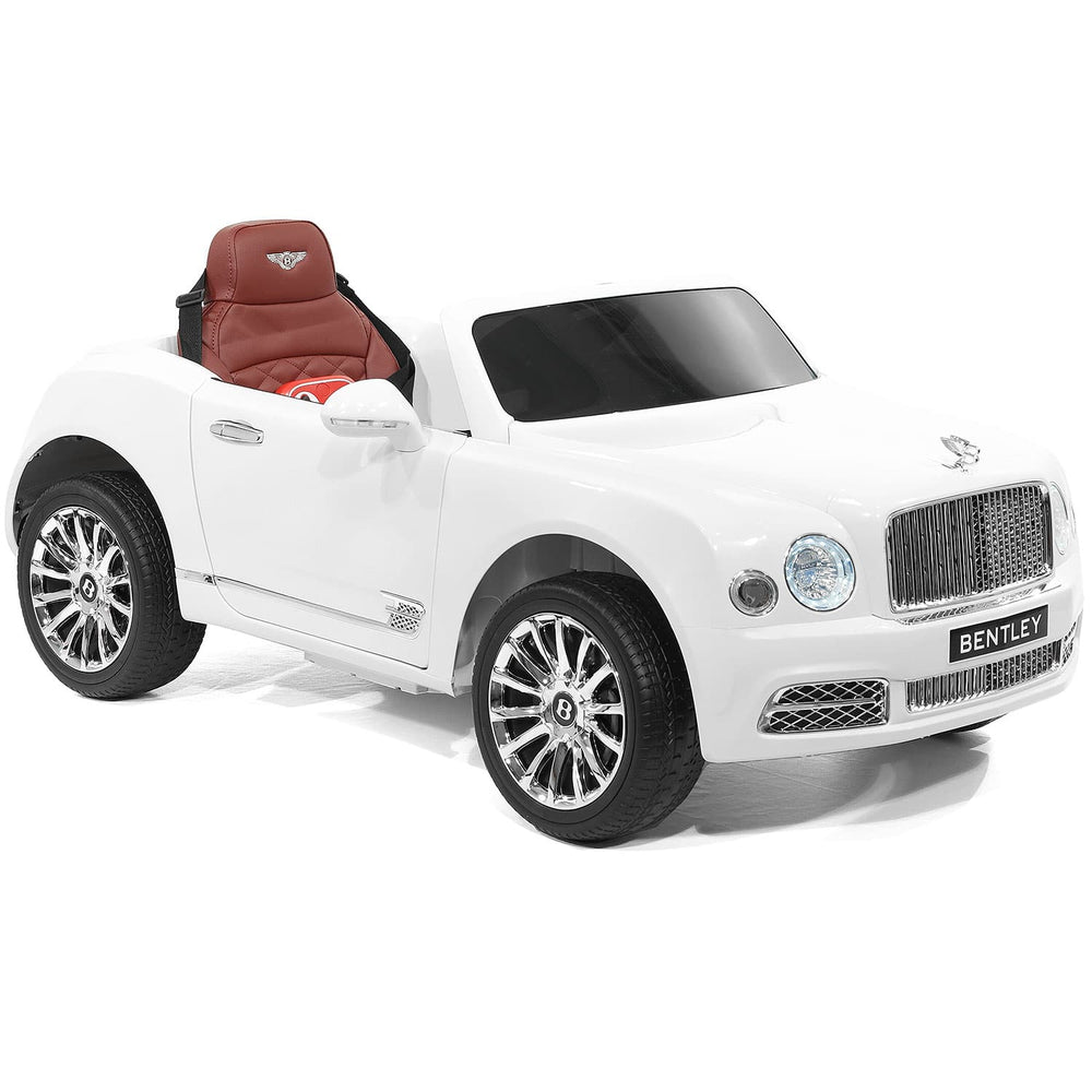 Moderno Kids Bentley Mulsanne 12V Kids Ride on Car with Parental Remote Control | White