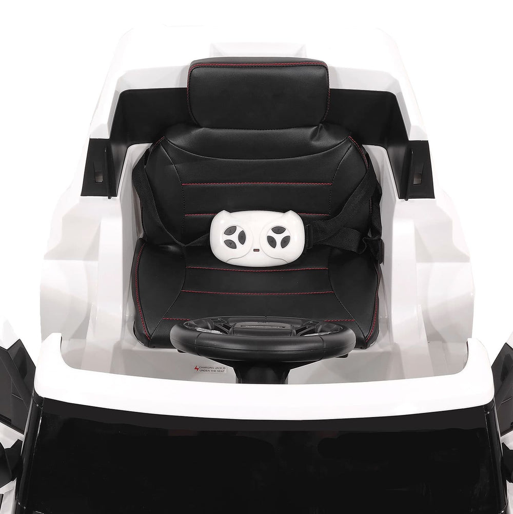 Moderno Kids Land Rover Defender 12V Kids Ride-On Car with R/C Parental Remote | White