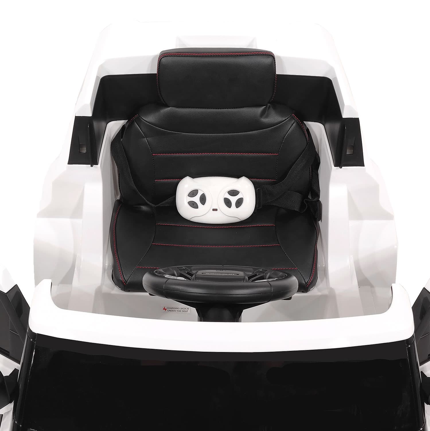 Moderno Kids Land Rover Defender 12V Kids Ride-On Car with R/C Parental Remote | Black