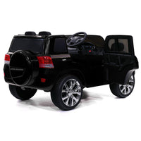 Moderno Kids Toyota Land Cruiser 12V Kids Ride-On Car with R/C Parental Remote | Black