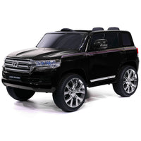 Moderno Kids Toyota Land Cruiser 12V Kids Ride-On Car with R/C Parental Remote | Black