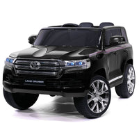 Moderno Kids Toyota Land Cruiser 12V Kids Ride-On Car with R/C Parental Remote | Black