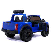 Moderno Kids Ford F450 Custom Edition 24V Kids Ride-On Car Truck with R/C Parental Remote | Blue